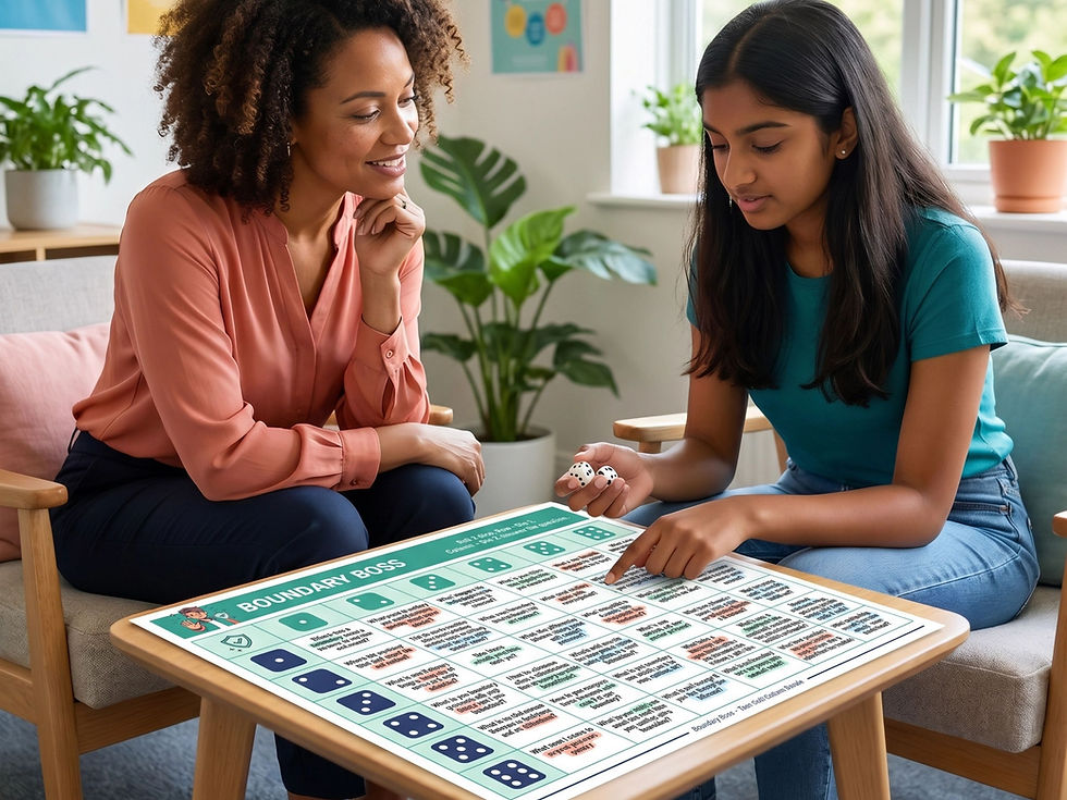 Thumbnail: Teen Self-Esteem Therapy Dice Conversation Games for Counselors