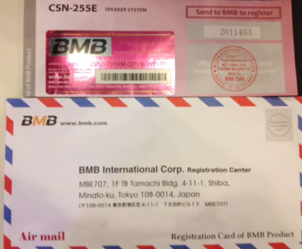 Tem này được gửi lại cho BMB nhật bản