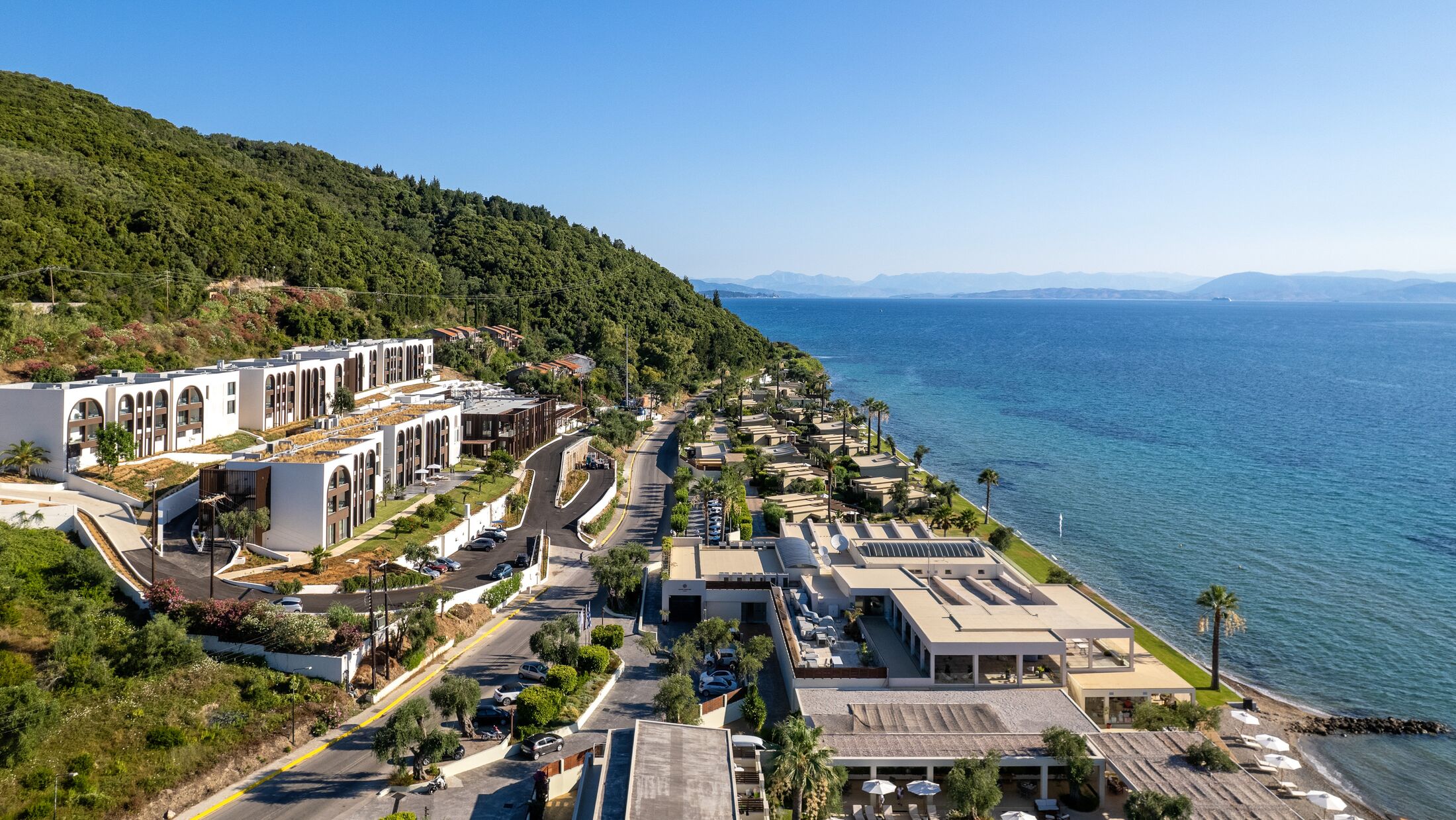 Domes Miramare, a Luxury Collection Resort, Corfu offers luxury resort accommodation in Moraitika, with our guide tagging it for couples, luxury breaks and relaxation.