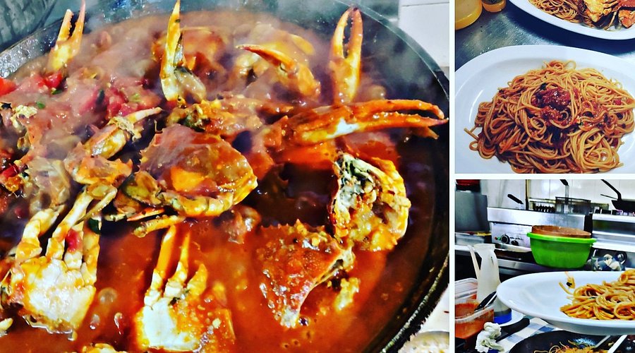 Seafood at Limnopoula Fish Taverna in Petriti, Corfu