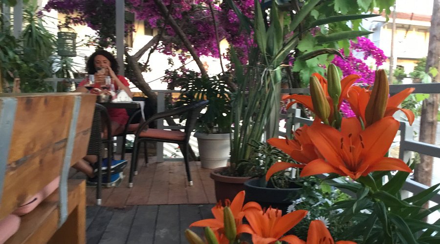 The Village Restaurant Wine Bar terrace in Marathias, Corfu