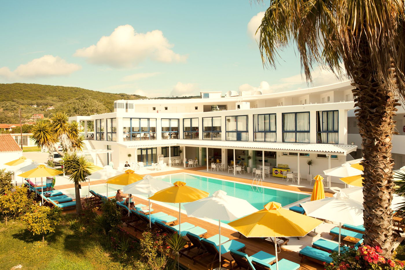 Renovated 85-room family resort in Moraitika with swimming and children’s pools, playground, pool bar, half-board dining, free parking and the beach within a short walk.