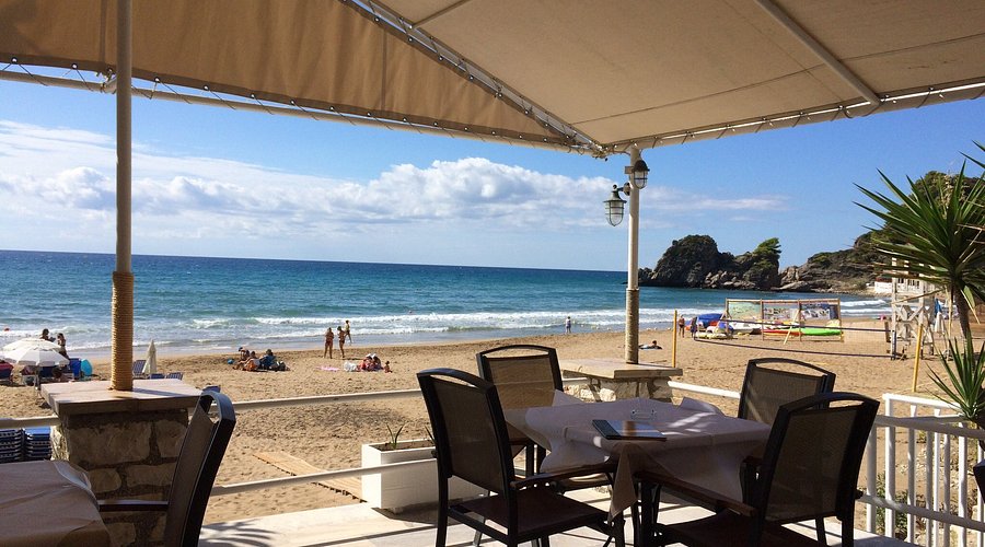 Naftis Restaurant on Kontogialos Beach, Pelekas