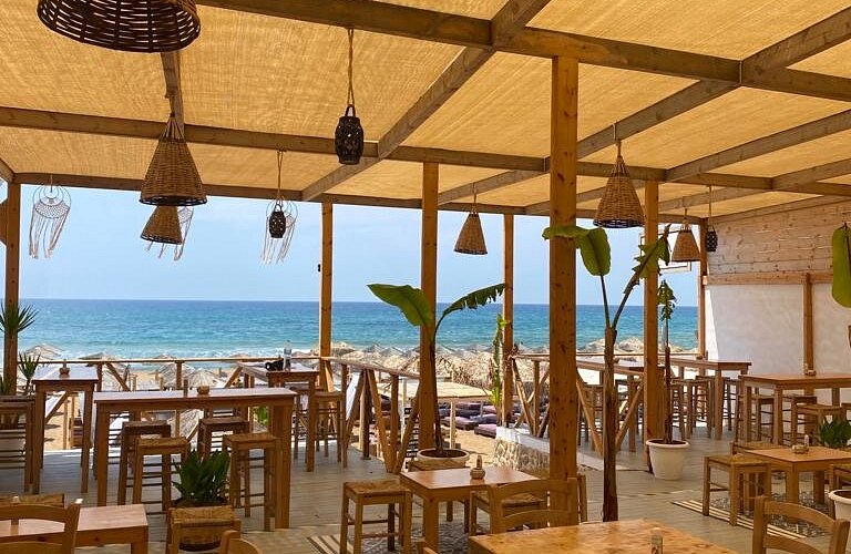Karma Beach Bar Restaurant in Marathias, Corfu