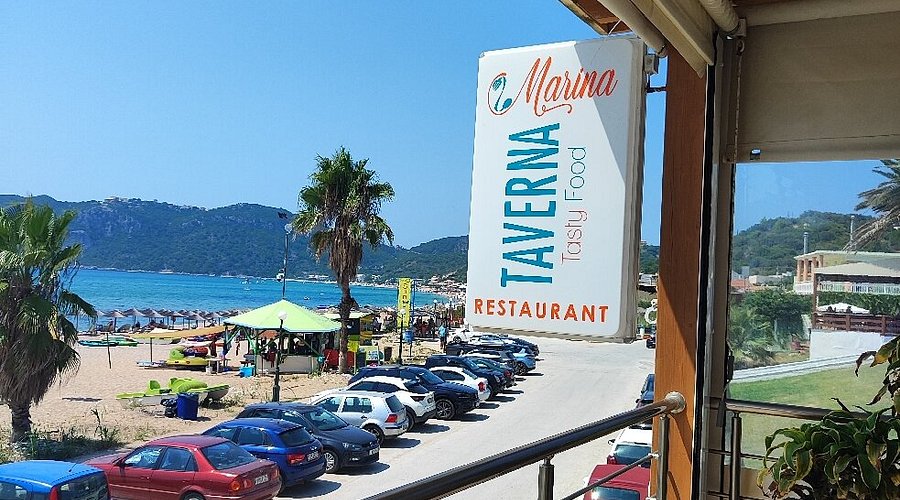 Marina restaurant in Agios Georgios Pagon, Corfu