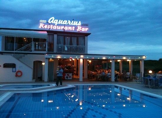 Aquarius Restaurant overlooking Canal d'Amour in Sidari, Corfu