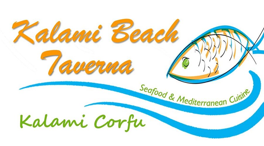 Kalami Beach Taverna on the beachfront in Kalami, Corfu