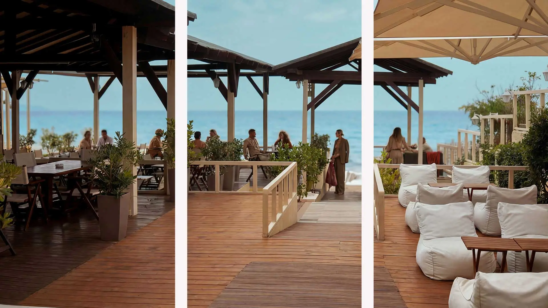 ARK Kitchen Bar seaside terrace in Agios Gordios, Corfu