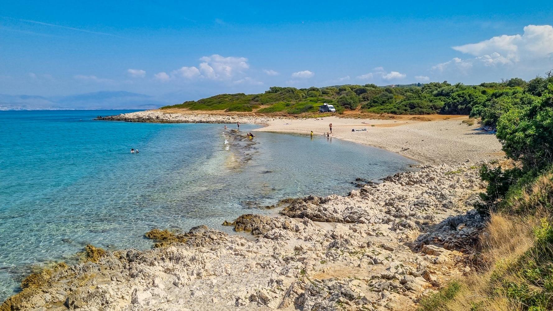 No sunbeds or umbrellas; bring your own shade.