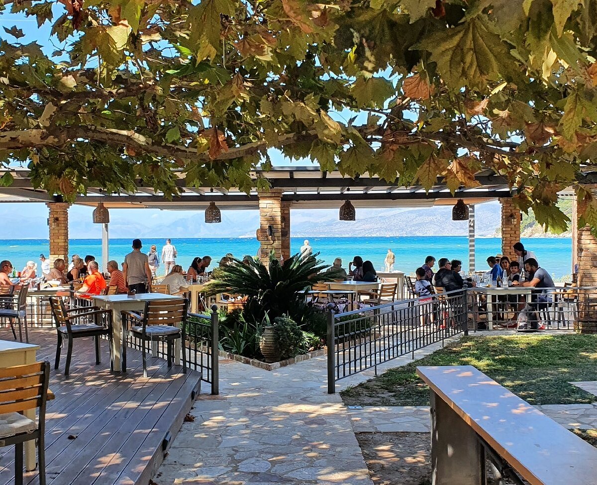Cavo Barbaro restaurant at Avlaki Beach, Corfu
