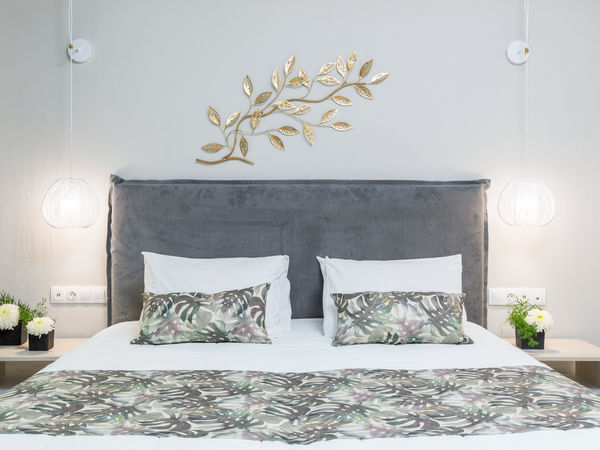 Guest room with balcony at Melina Oasis Boutique Hotel in Kassiopi, Corfu