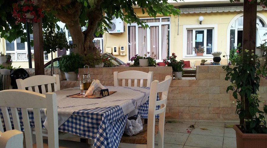 Agnes Restaurant terrace in Pelekas, Corfu