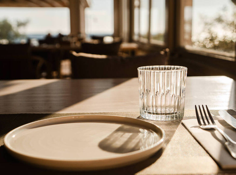 Dining at Horizon Restaurant & Bar overlooking Arillas, Corfu