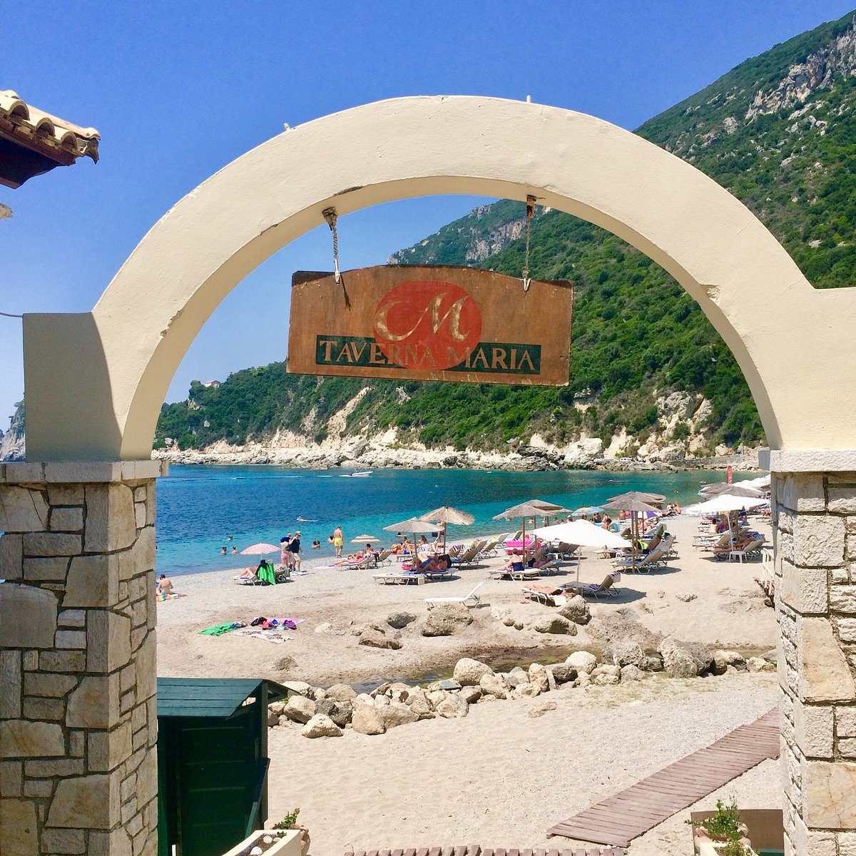 Taverna Maria on Ermones Beach, Corfu