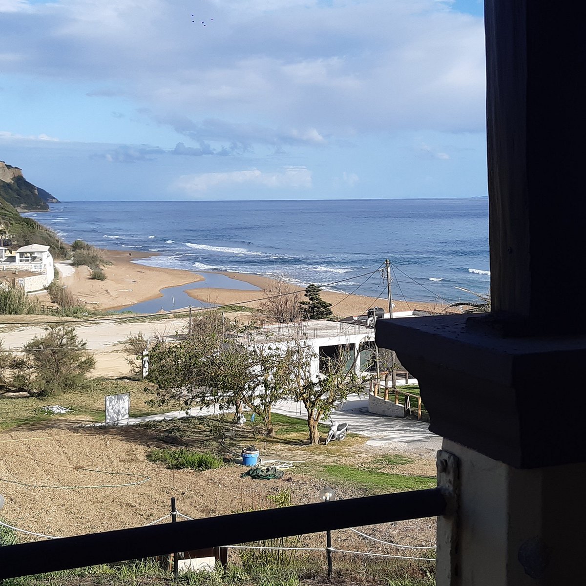 Kostas Grill overlooking Gardenos Beach, Corfu