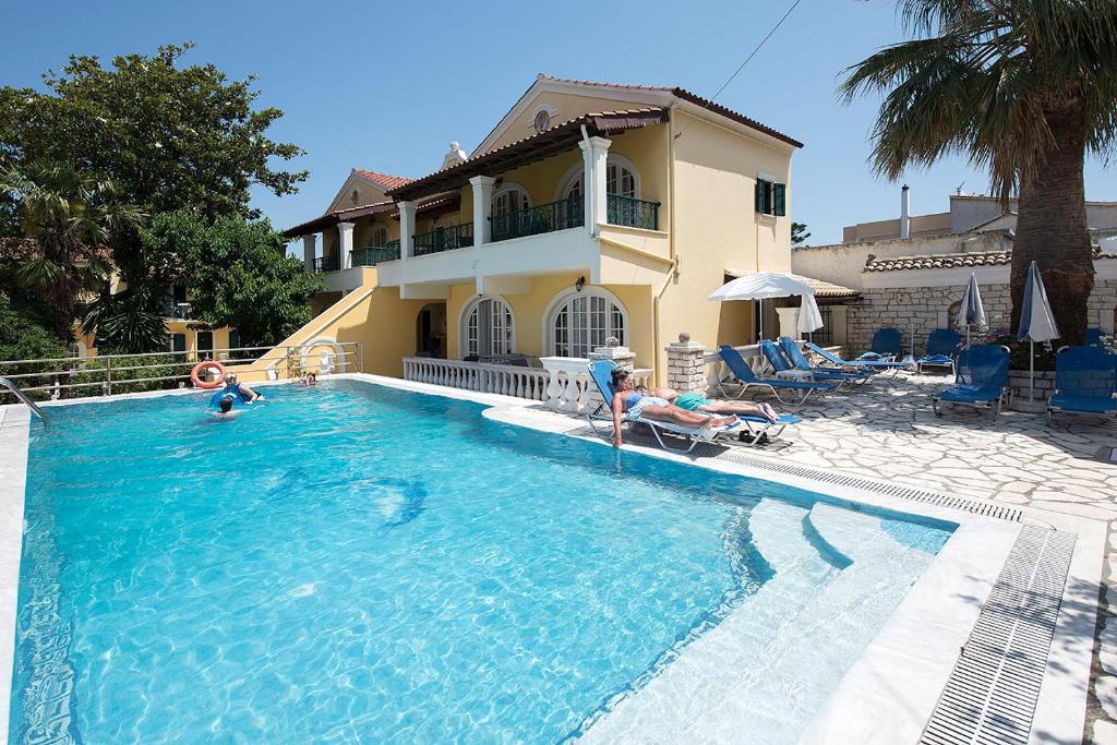 Building and pool at Andreas Pool Complex, Kassiopi