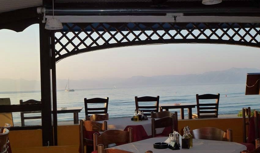 El Greco restaurant by Megali Beach in Sidari, Corfu