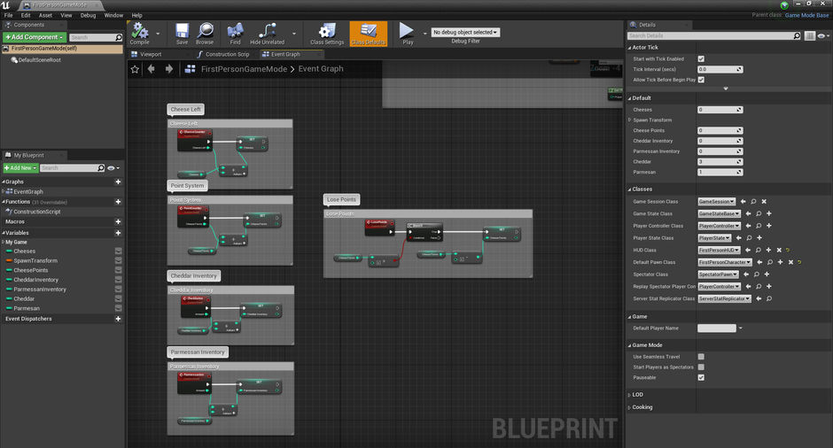 screenshot, blueprint, indie, video game, code, unreal