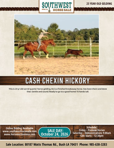 CASH CHEXIN HICKORY
