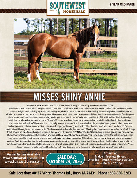 MISSES SHINY ANNIE