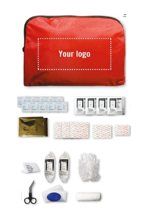 Kit premiers secours avec pochette