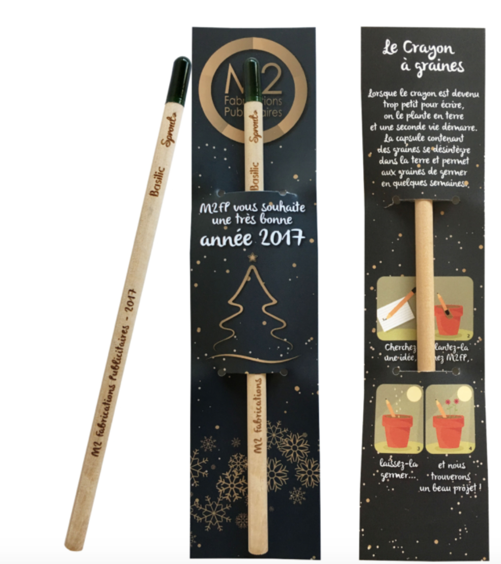 Crayon avec une mine en bois