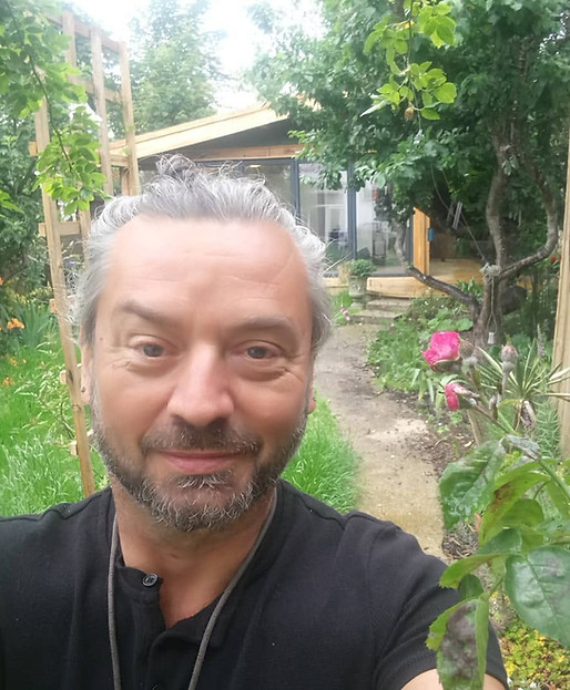 Marc in his garden