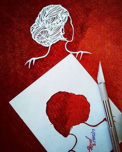 #younglady #creative #papercraft #paperknife #mobilephotography #art🎨