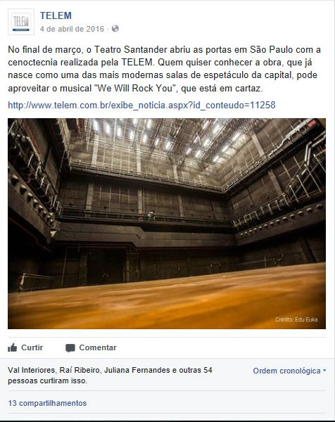 Facebook da TELEM