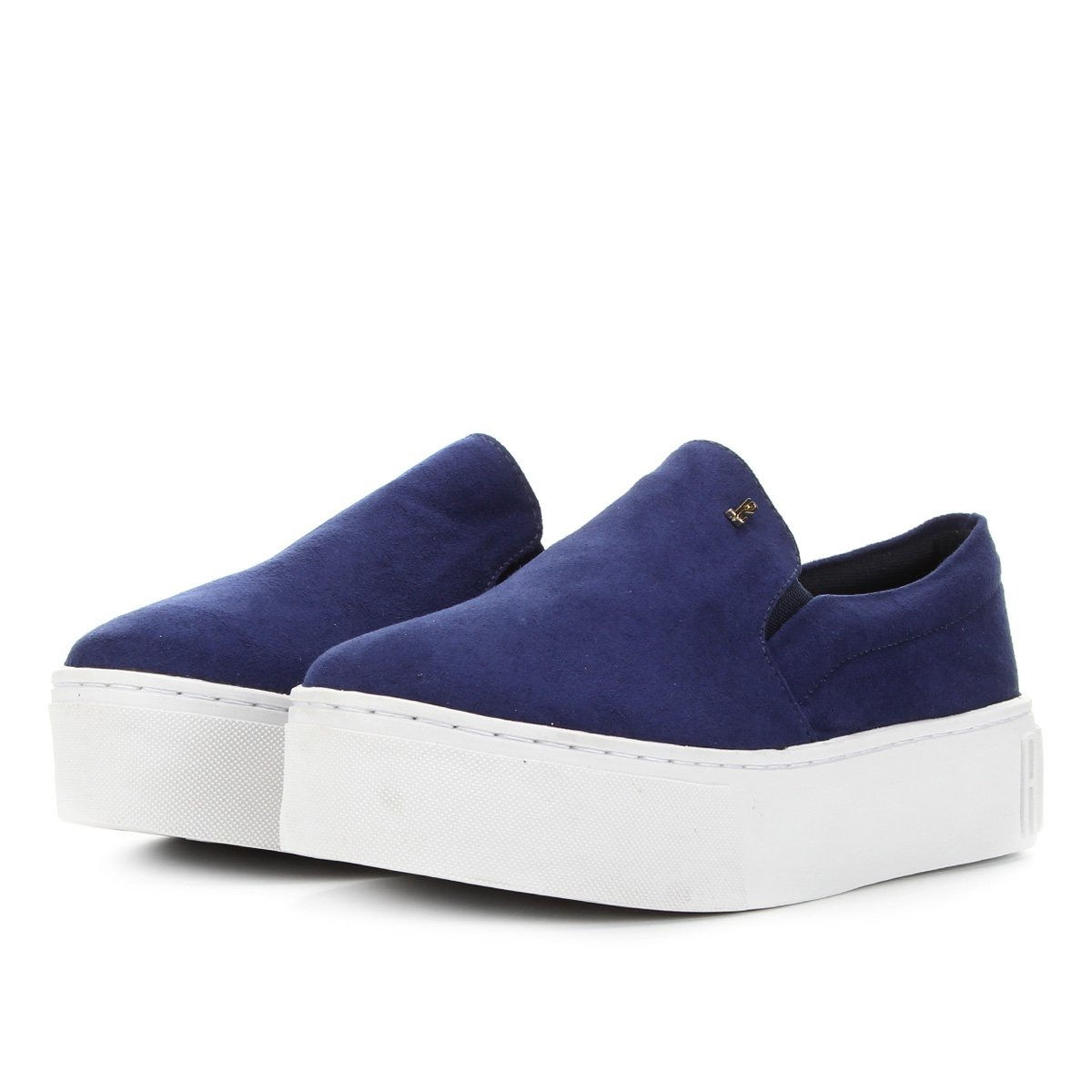 Slip On Santa Lolla Camurça Marinho