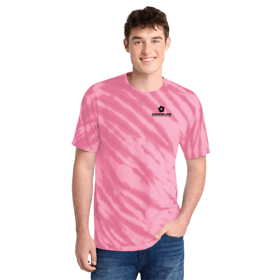 Thumbnail: Changing Lives Port and Co Tiger Stripe Tie-Dye Tee