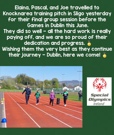 Special Olympics training in Sligo