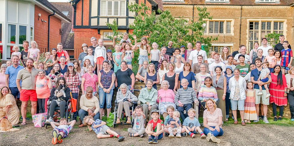 Series of photos showing that a diverse range of people across all age groups attend Bethel Baptist Church Farnham, doing many different activities
