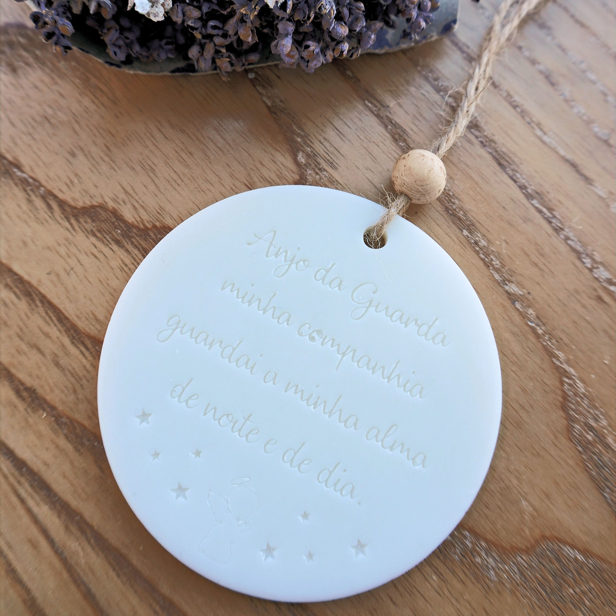 Placa Aromática Sólida - Oração Anjo da Guarda