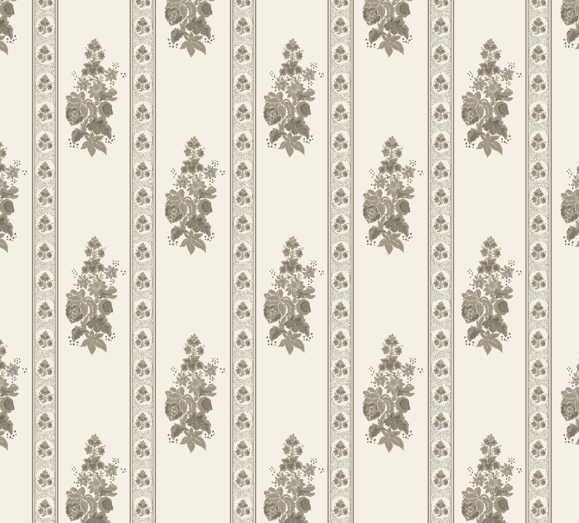 Hampton Floral Stripe | Basketweave