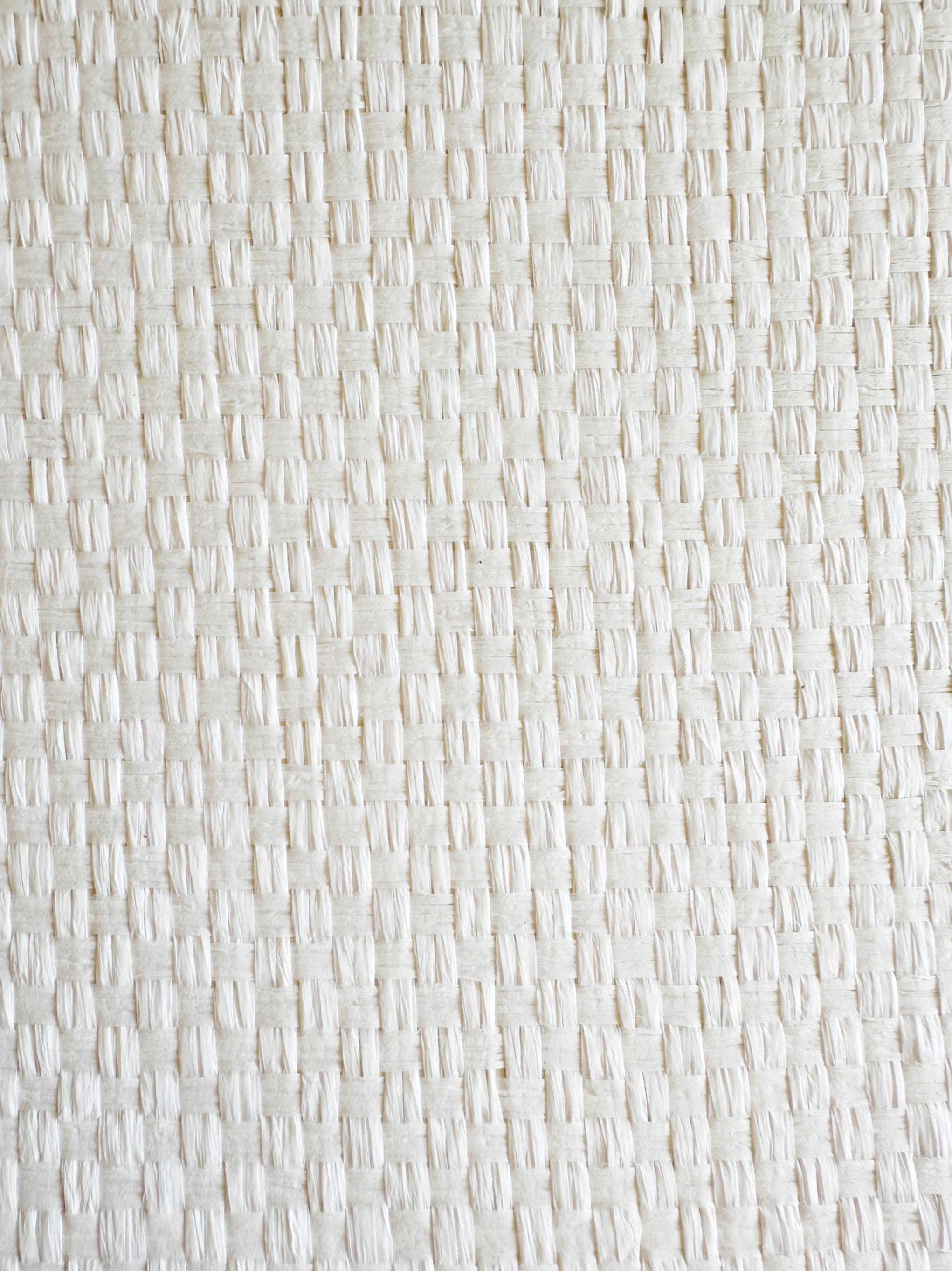 Classic Midi Weave Raffia | Nantucket White | Wallpaper