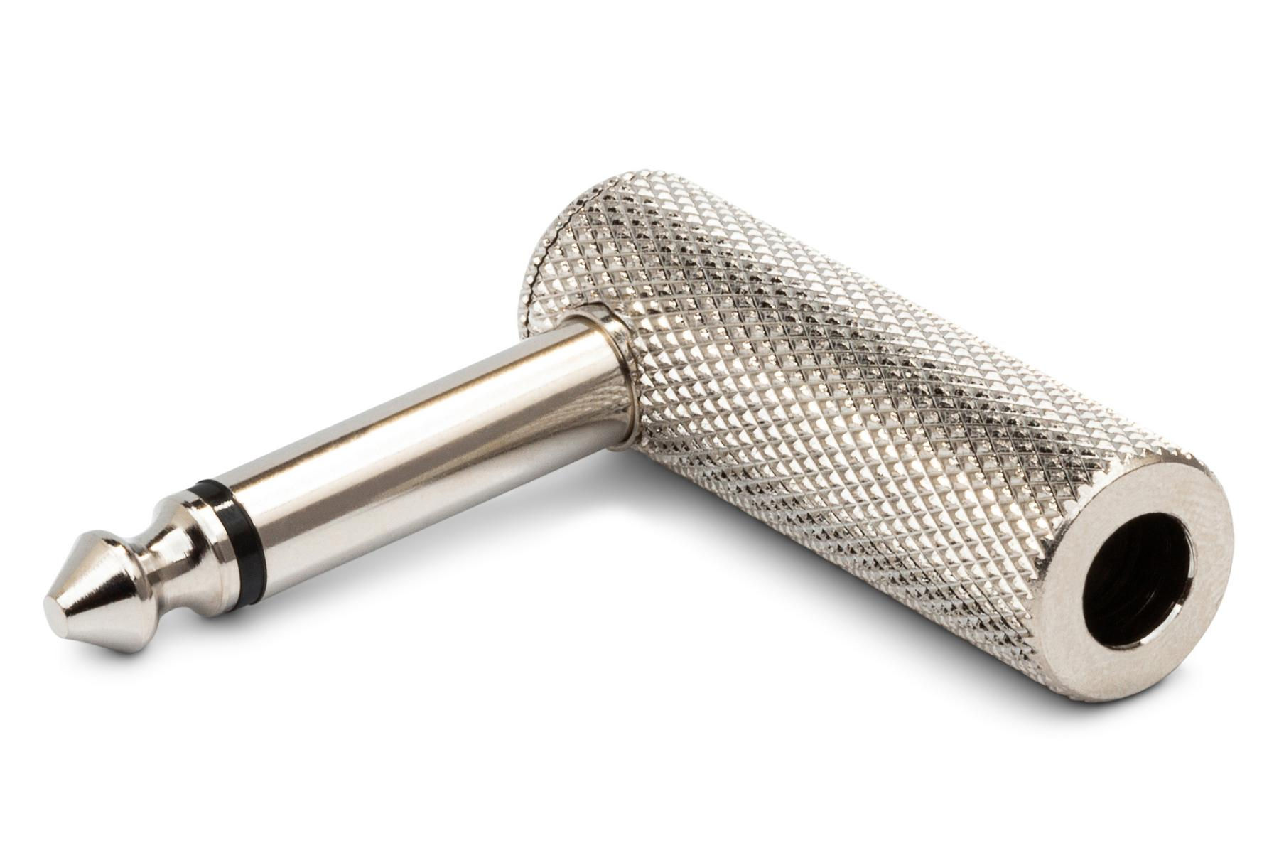 Hosa GPP-151 Right-angle Adapter 1/4 in TS to Same