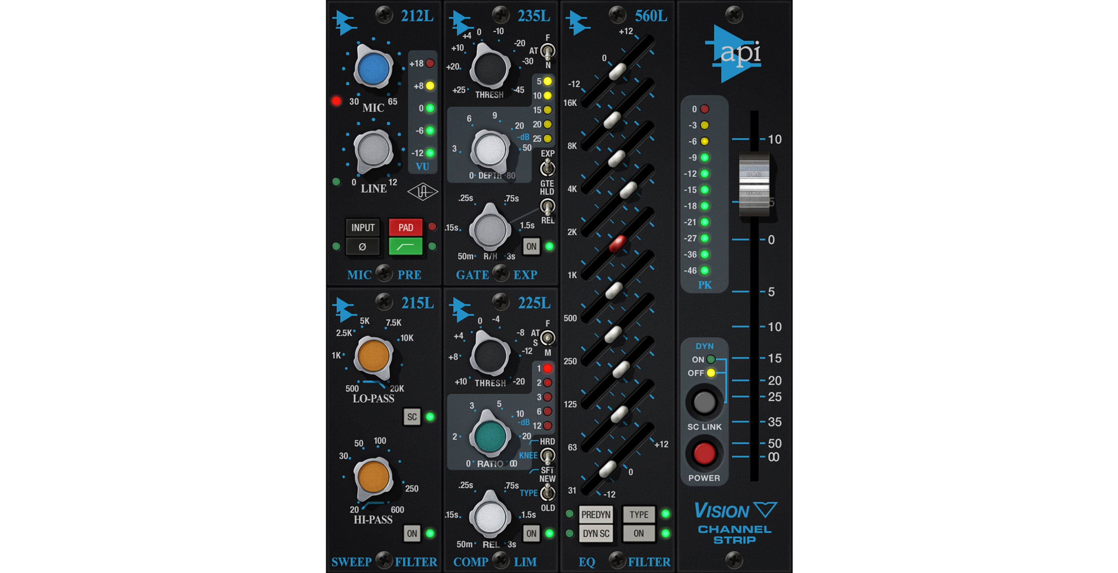 UAD API Vision Channel Strip Collection