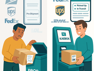 How does real-time tracking work for parcel deliveries in the US?