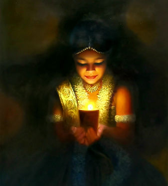 painting-girl-lamp