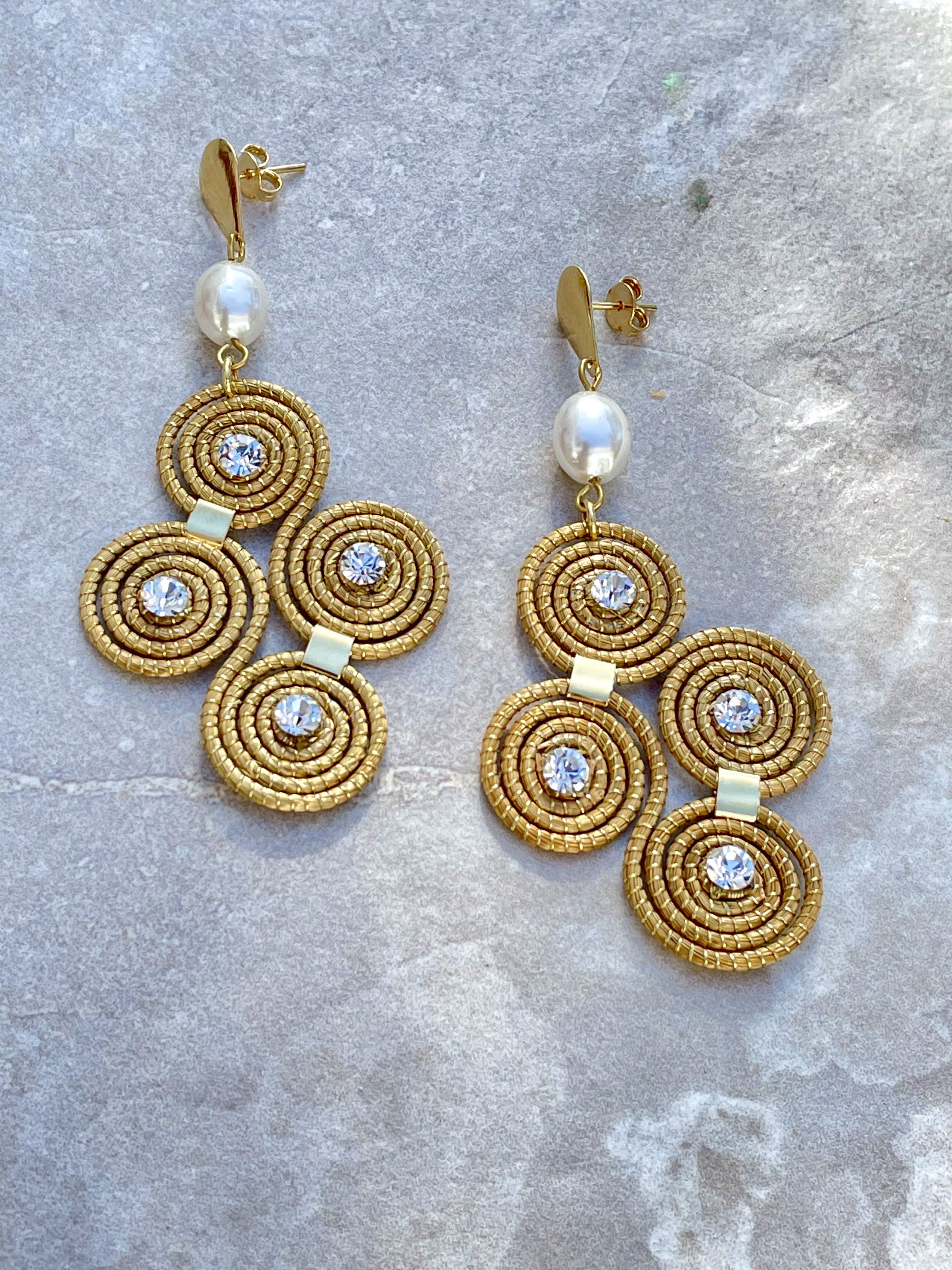 Golden Grass Earrings
