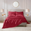 Thumbnail: 【Summer Deal】6 Piece Solid Color Satin Sheet Set (1*Flat Sheet + 1* Fitted Sheet