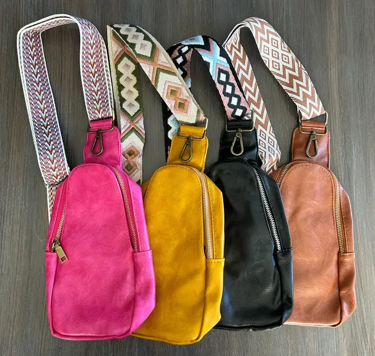 Thumbnail: Soft Vegan Leather Crossbody Bag!