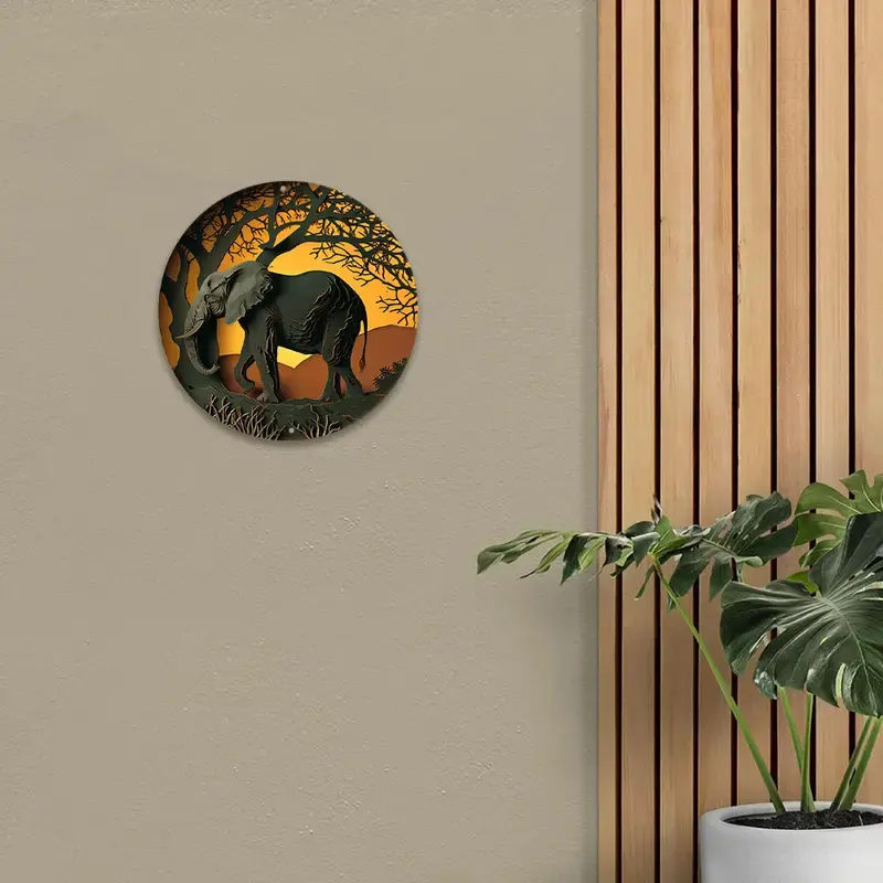 Thumbnail: “Elegant Elephant Spring Metal Sign for Home Office Decor” With Faux!
