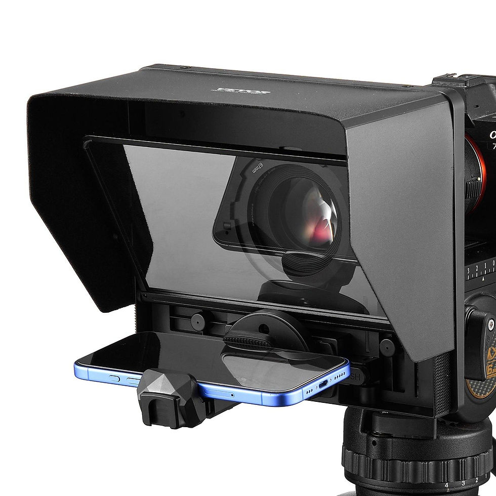 Thumbnail: VEVOR Teleprompter, 10" Aluminum Alloy, Desktop Prompter with Adjustable