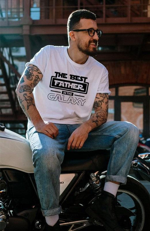 Thumbnail: Best Father in the Galaxy Graphic Mens Tee