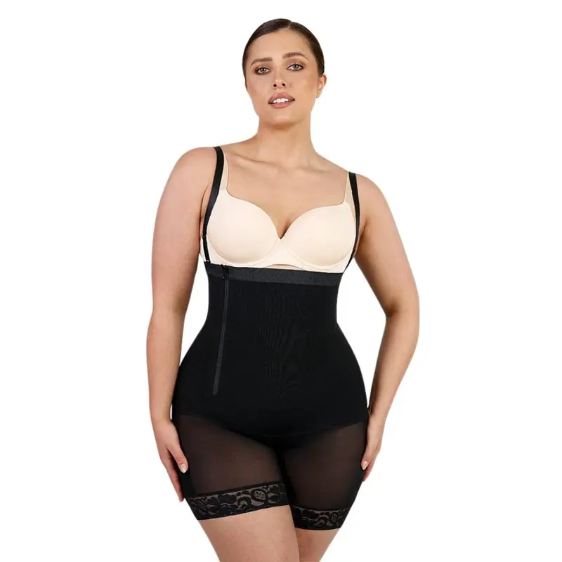 Thumbnail: Shapellx Airslim Firm Tummy Compression Bodysuit with Butt Lifter Shapewear Wome