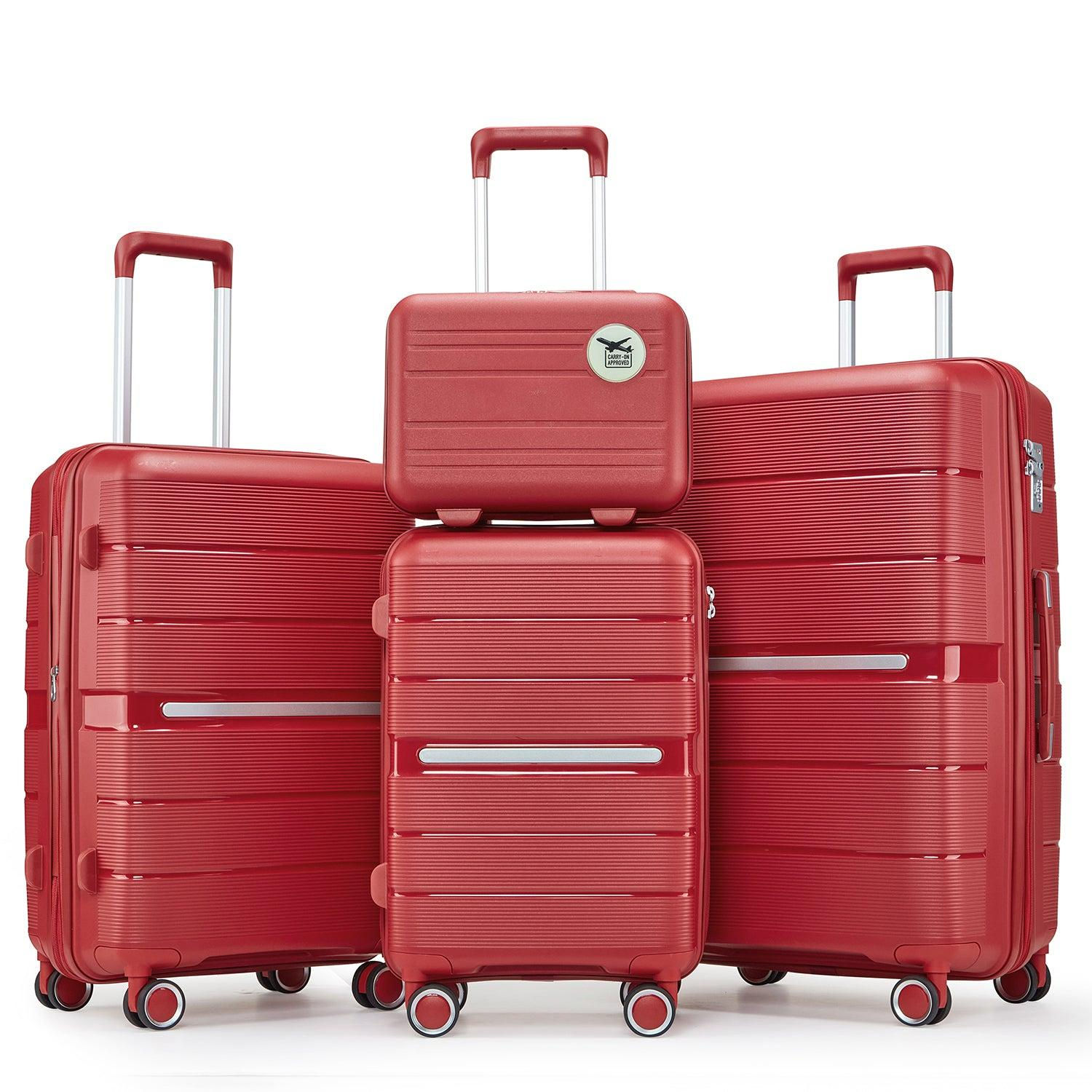 PP Lightweight & Durable Expandable Luggage Set - Reliable Travel Suitcase