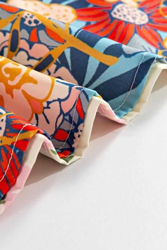 Thumbnail: Multicolour Half Sleeve Boho Floral  Blouse