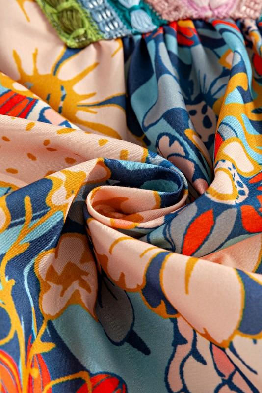 Thumbnail: Multicolour Half Sleeve Boho Floral  Blouse
